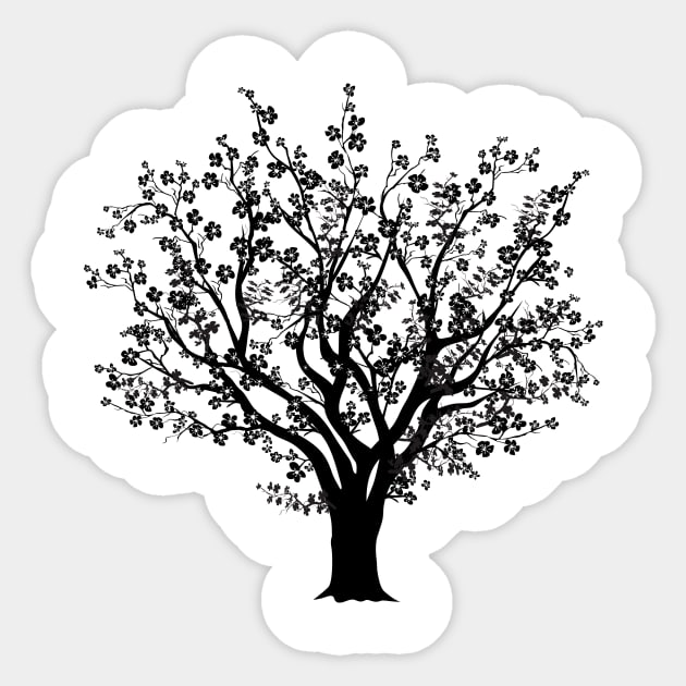 Tree Silhouette Sticker by SWON Design